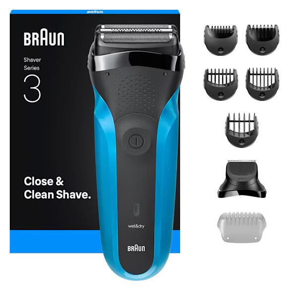 Braun Rasoir Series 3 310BT / 735940 Noir, bleu Standard