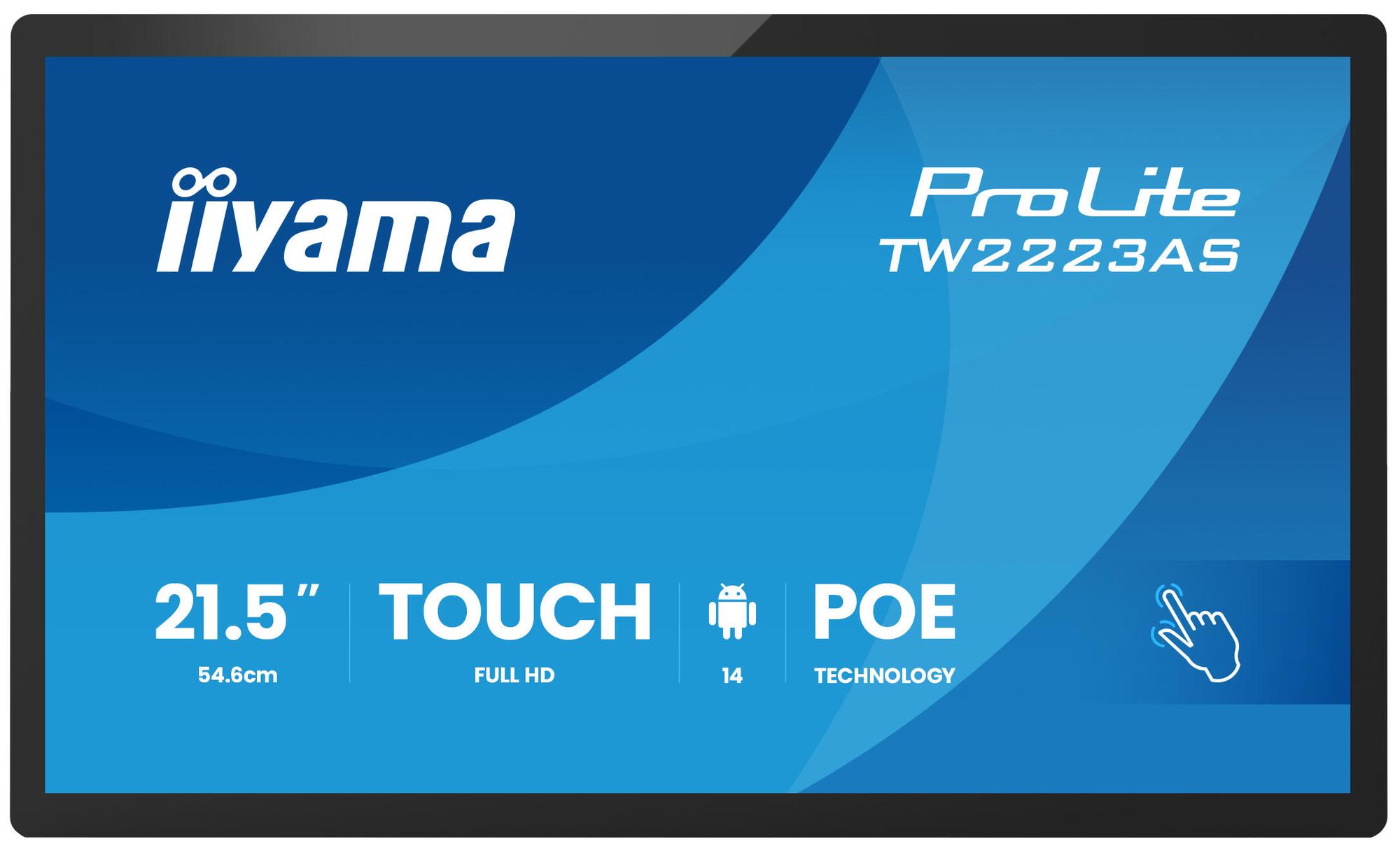 iiyama Monitor TW2223AS-B3P / TW2223AS-B3P Schwarz 54,6 cm (21.5")