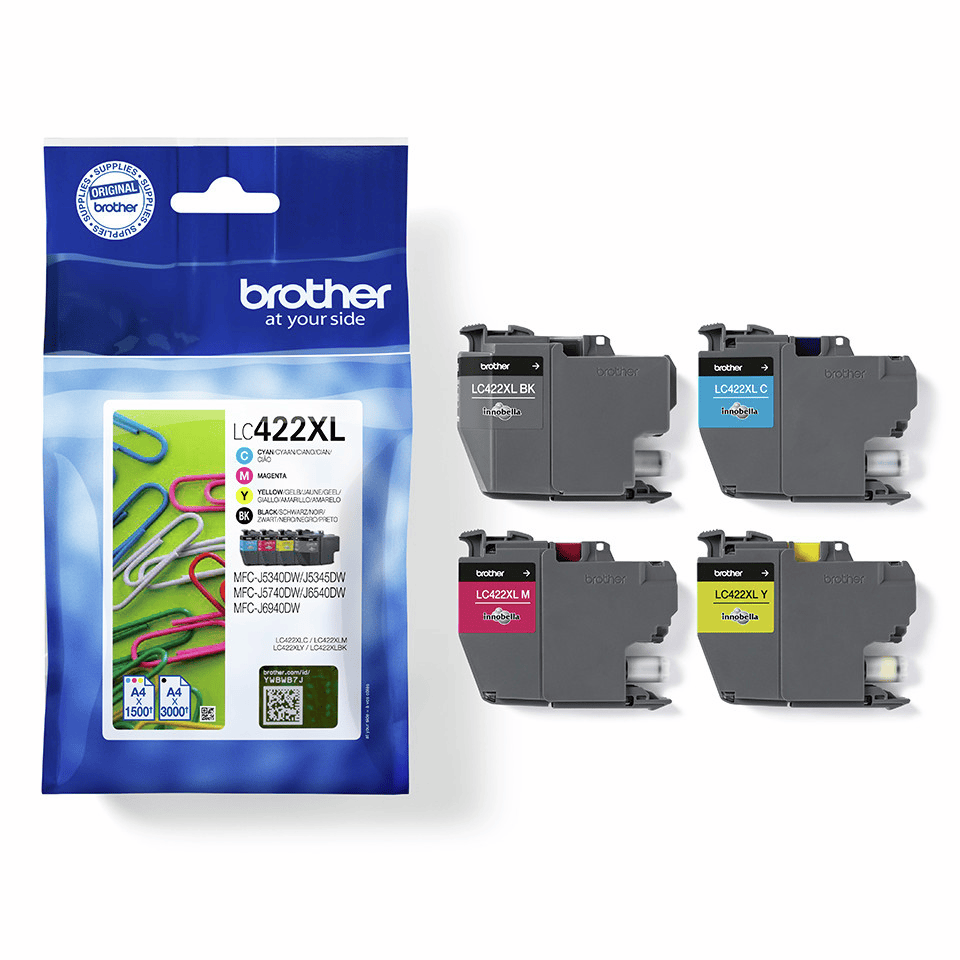 Brother Ink LC-422XLVAL / LC422XLVAL BK,C,M,Y XL Multipack