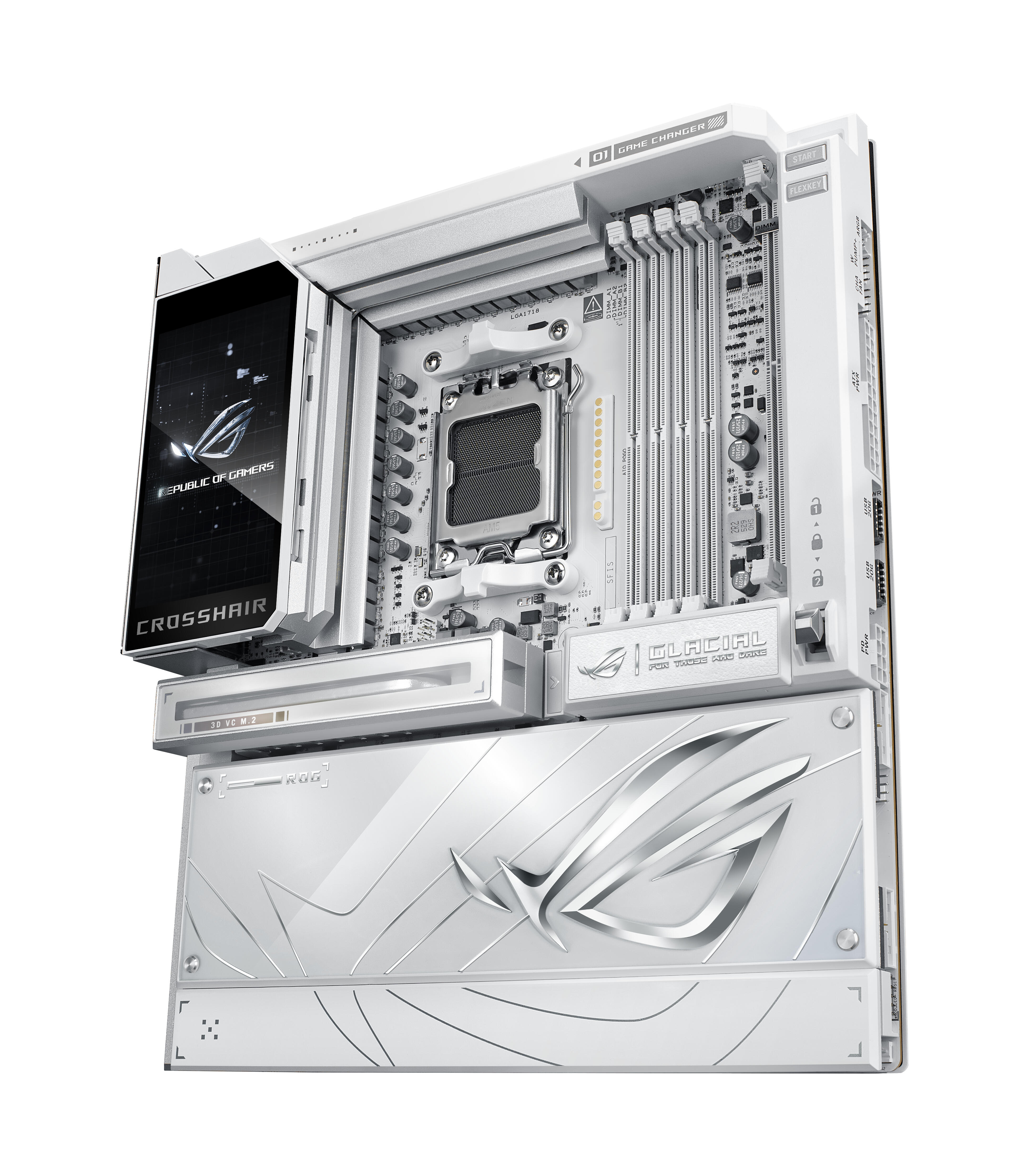 ASUS Scheda madre ROG CROSSHAIR X870E GLACIAL E-ATX / 90MB1NQ0-M0EAY0 Bianco