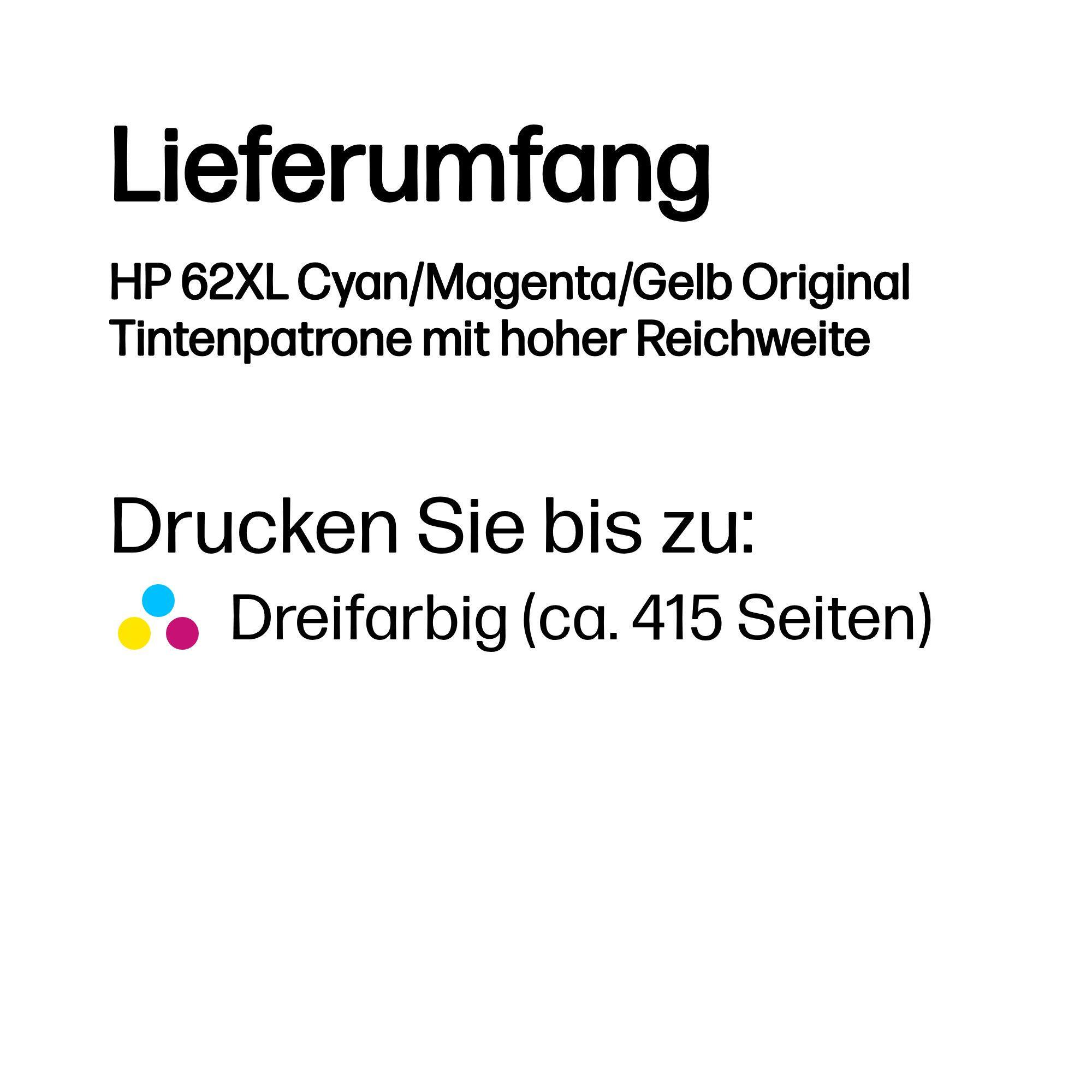 HP Ink 62XL / C2P07AE C,M,Y XL