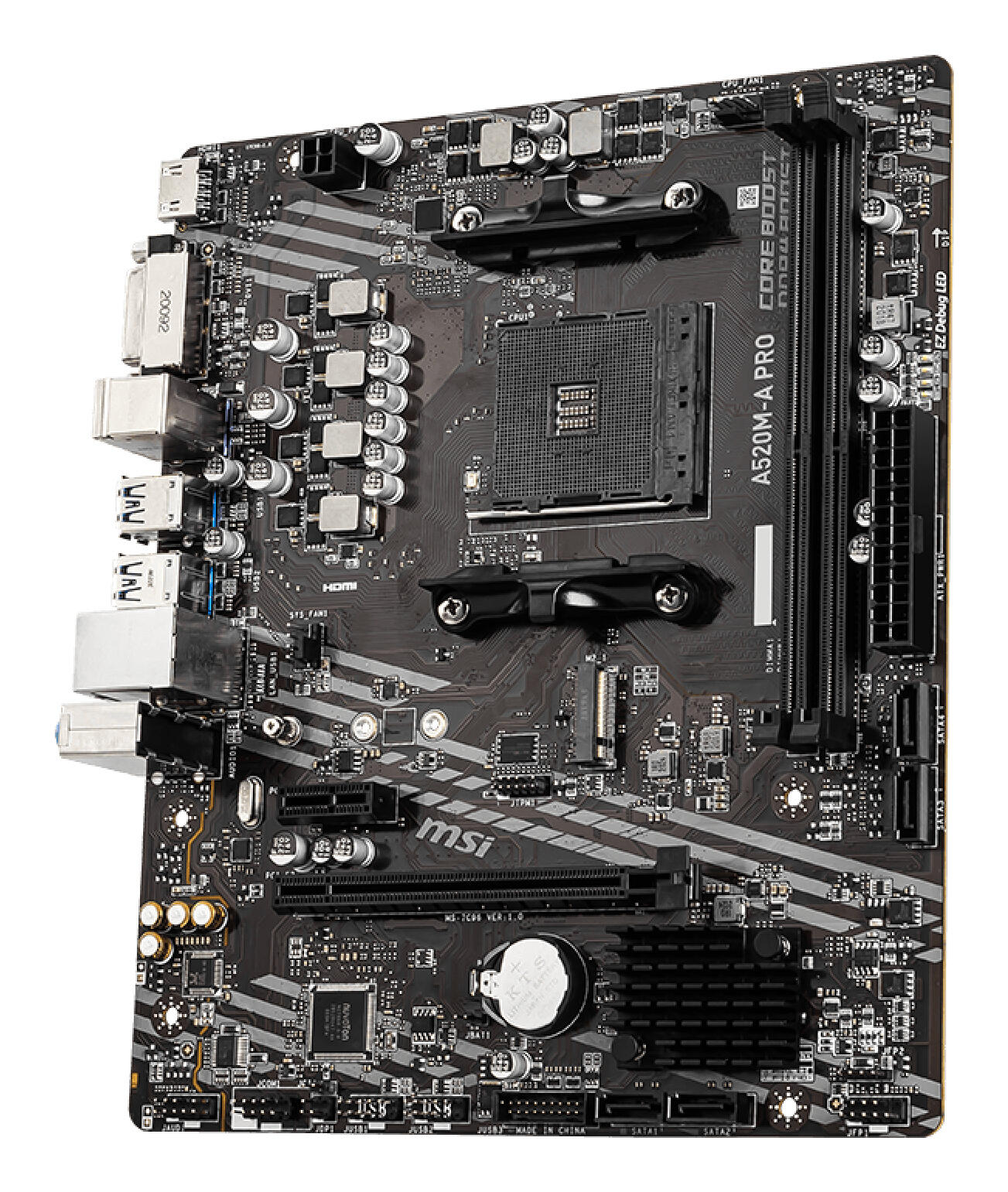 MSI Mainboard A520M-A PRO / 7C96-001R Black