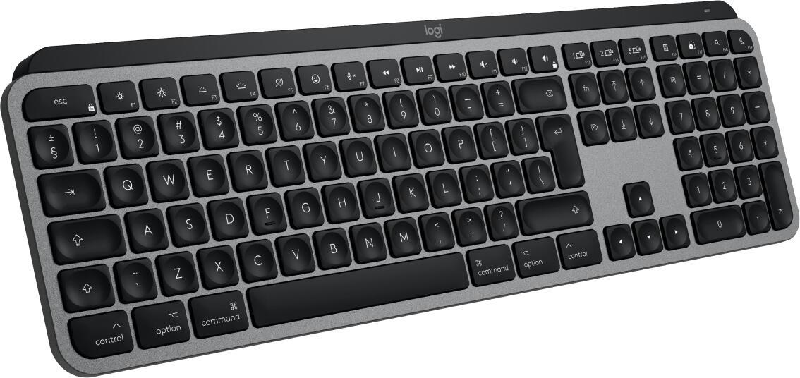 Logitech Teclado MX Keys S für Mac / 920-011637 Aluminio, negro Standard