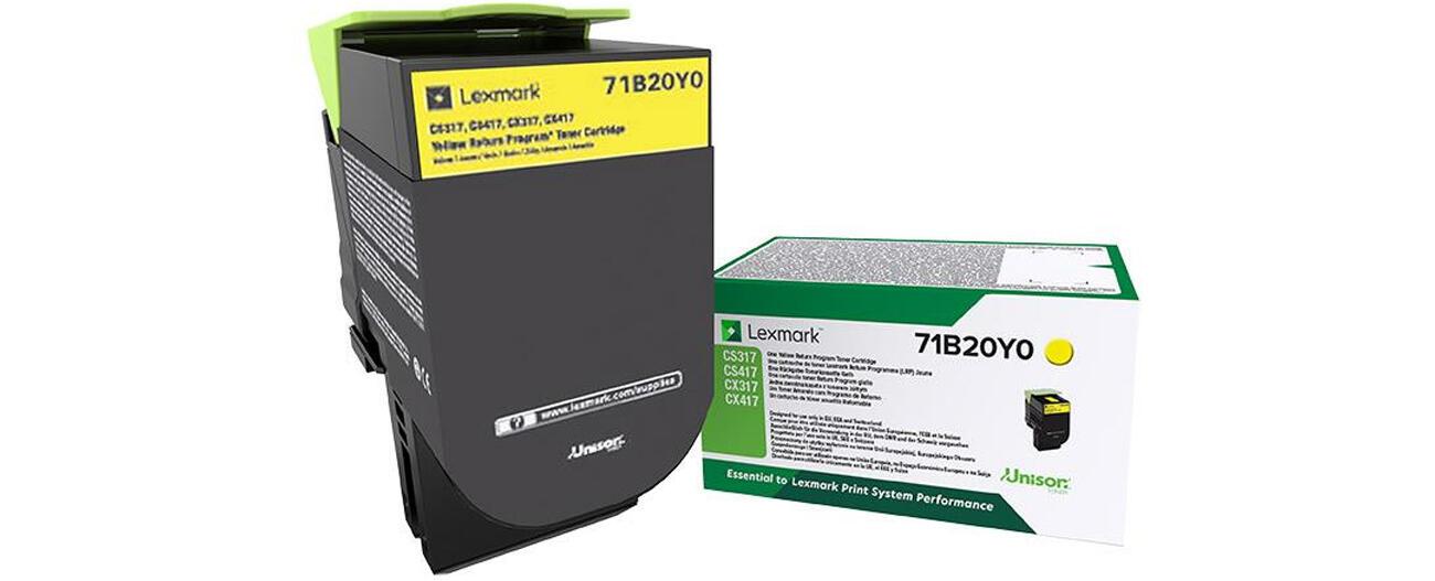 Lexmark Tóner 71B20Y0 Amarillo Standard