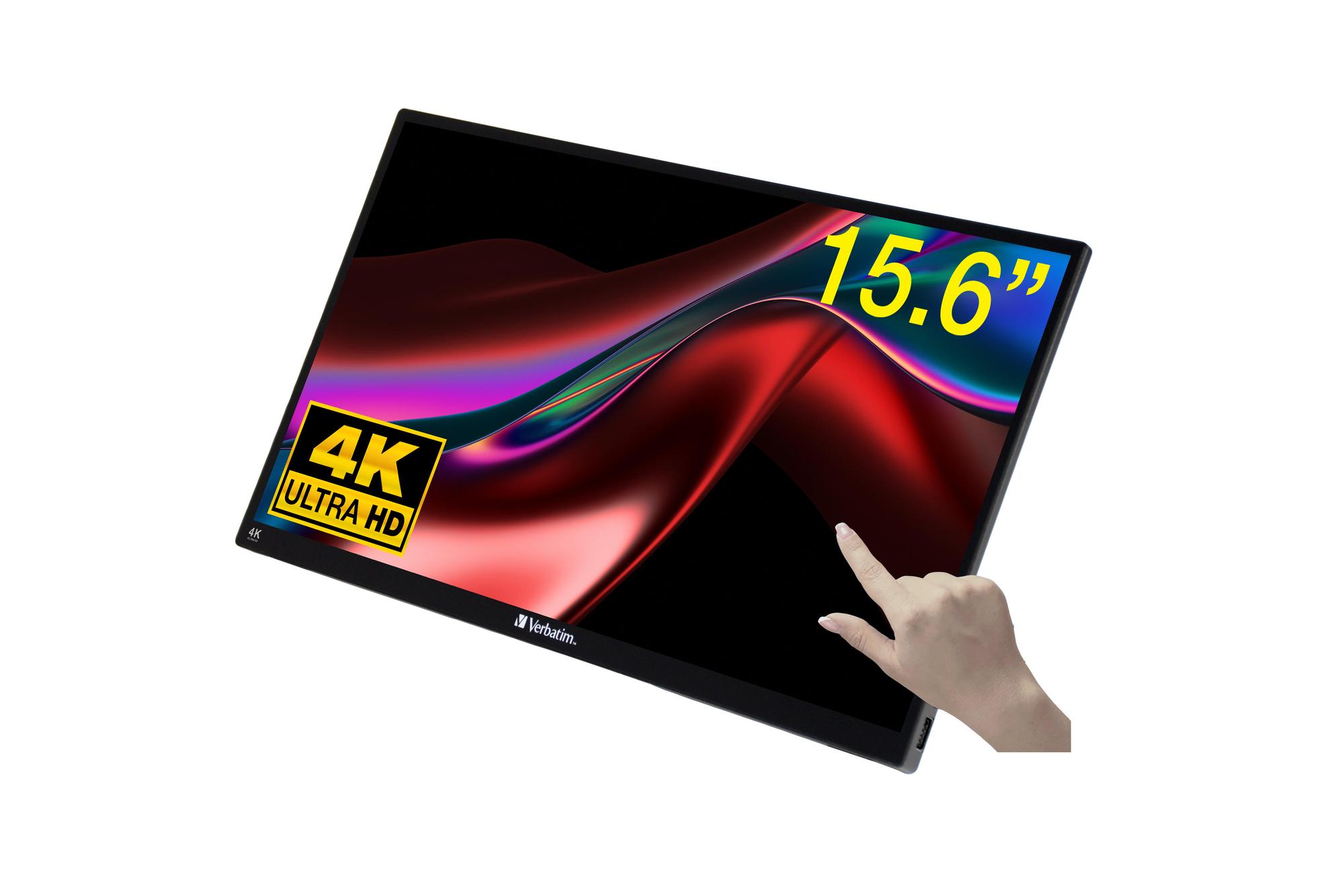 Verbatim Monitor PMT-15 4K / 32238 Negro 39,6 cm (15,6")