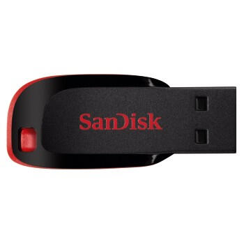SanDisk Clé USB Cruzer Blade 64GB / SDCZ50-064G-B35 Noir, rouge