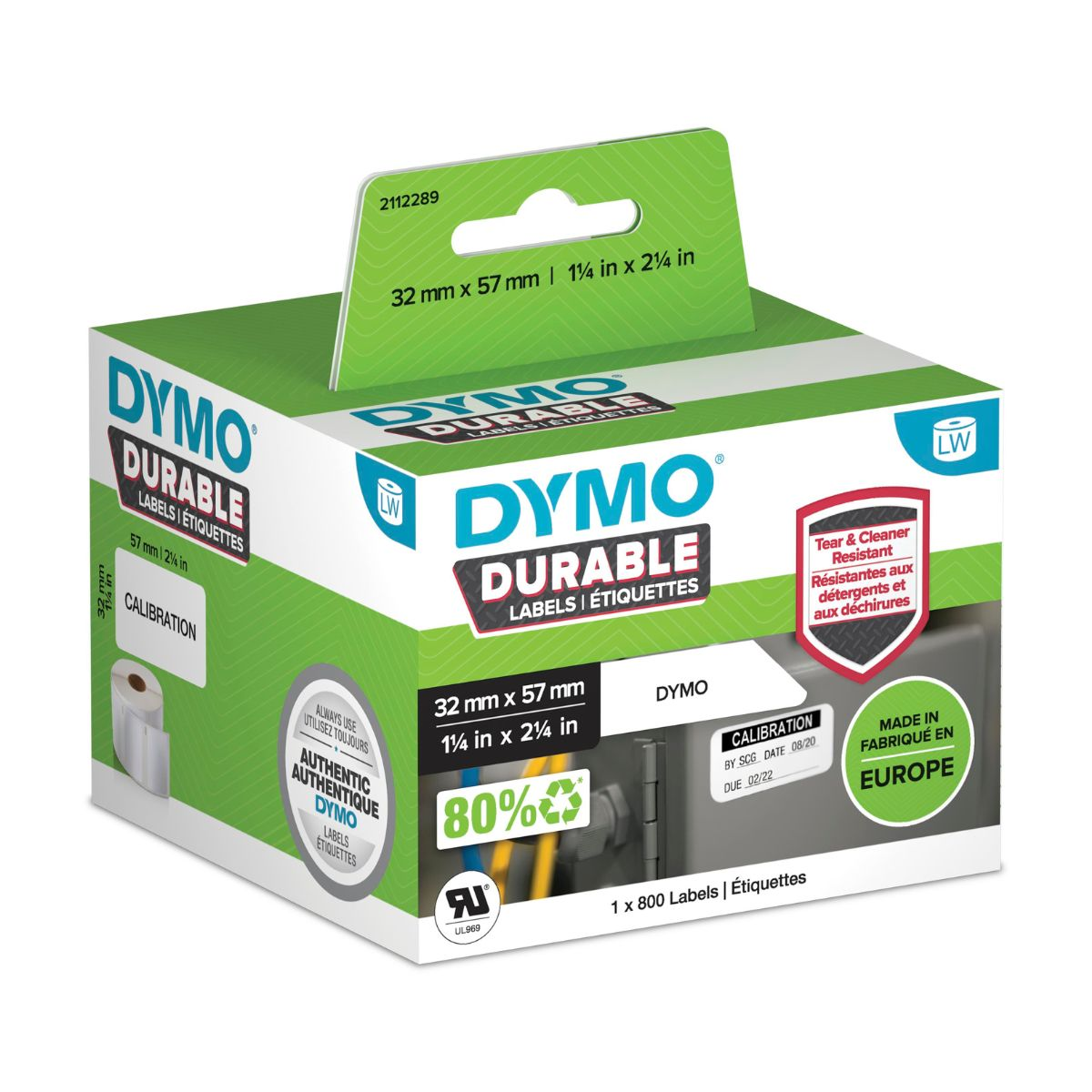 Dymo Étiquette 2112289 Blanc