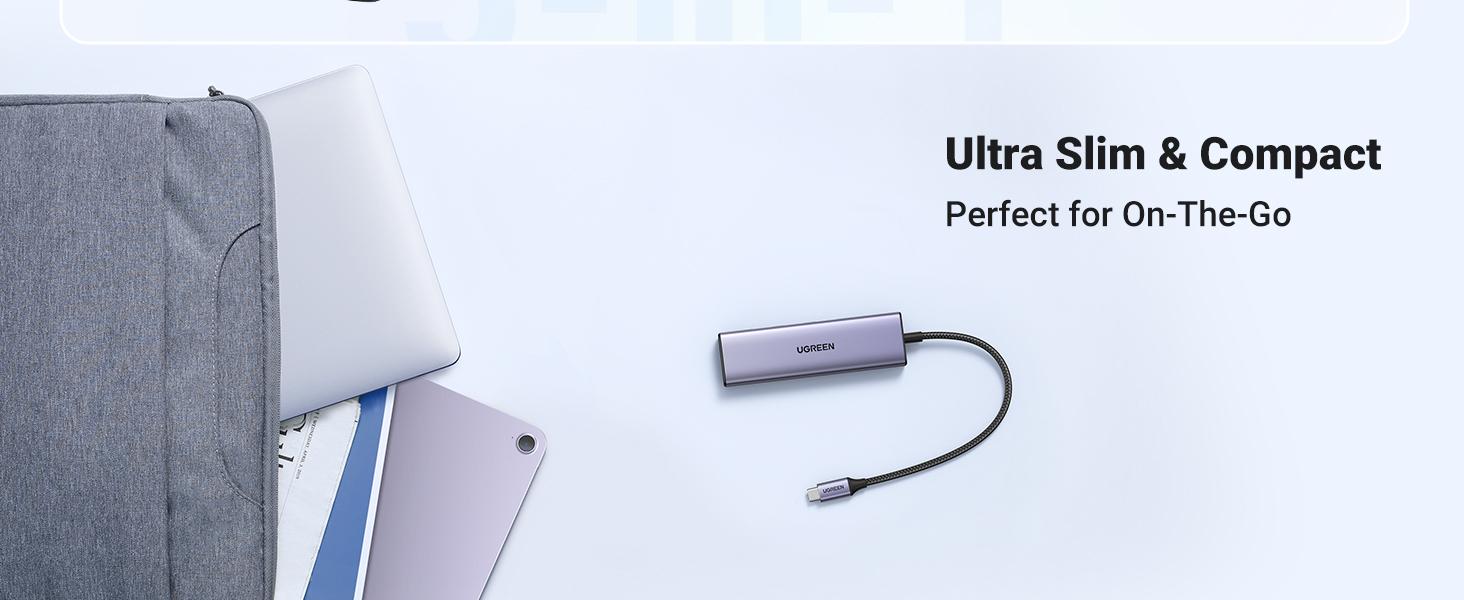 Ugreen Dockingstation Ultra Slim 5-in-1 / 15596 Aluminium