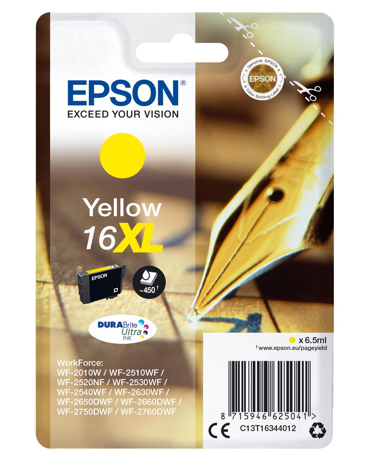 Epson Tinta 16XL / C13T16344012 Amarillo XL