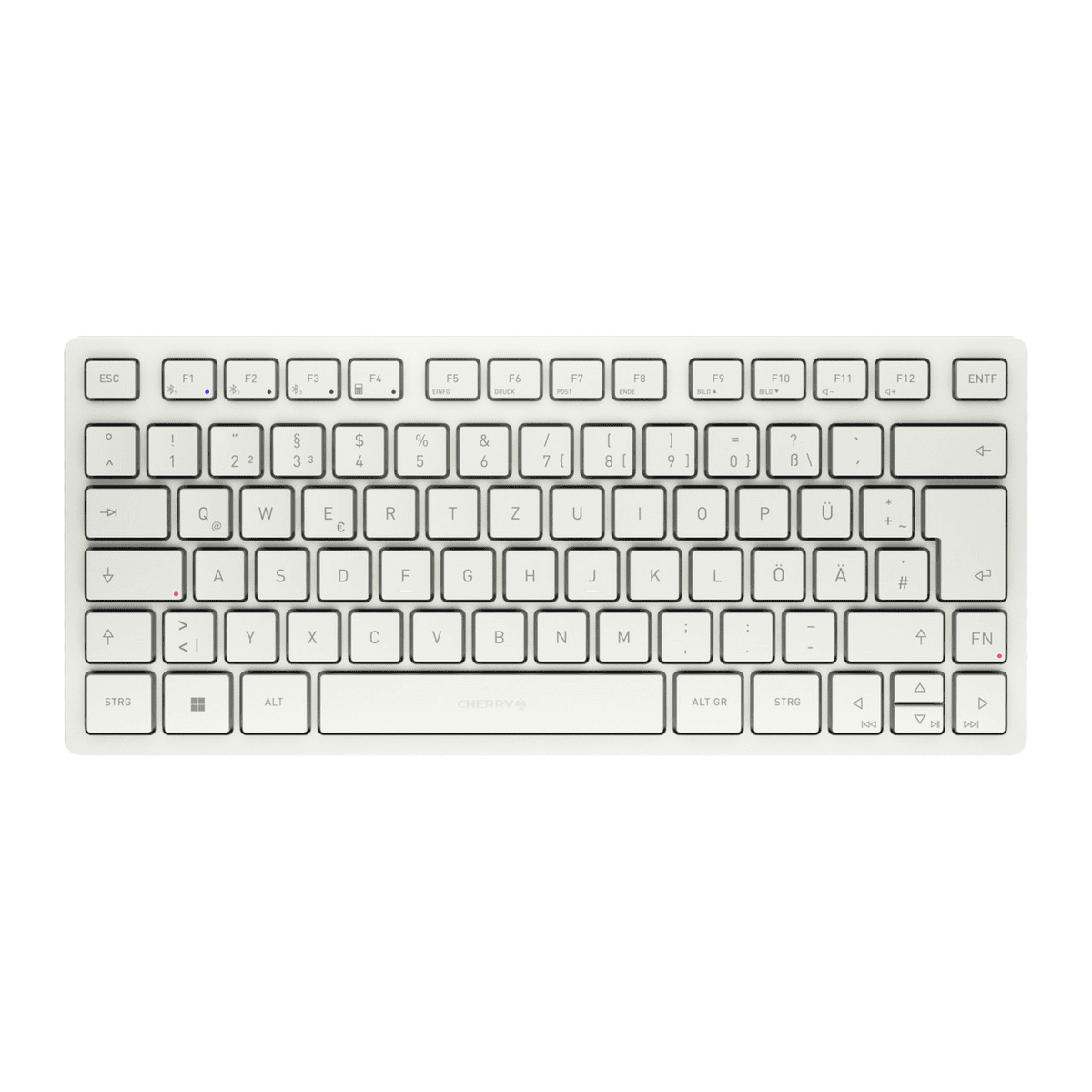 Cherry Tastatur KW 7100 Mini BT Wireless / JK-7100DE-0 Weiß