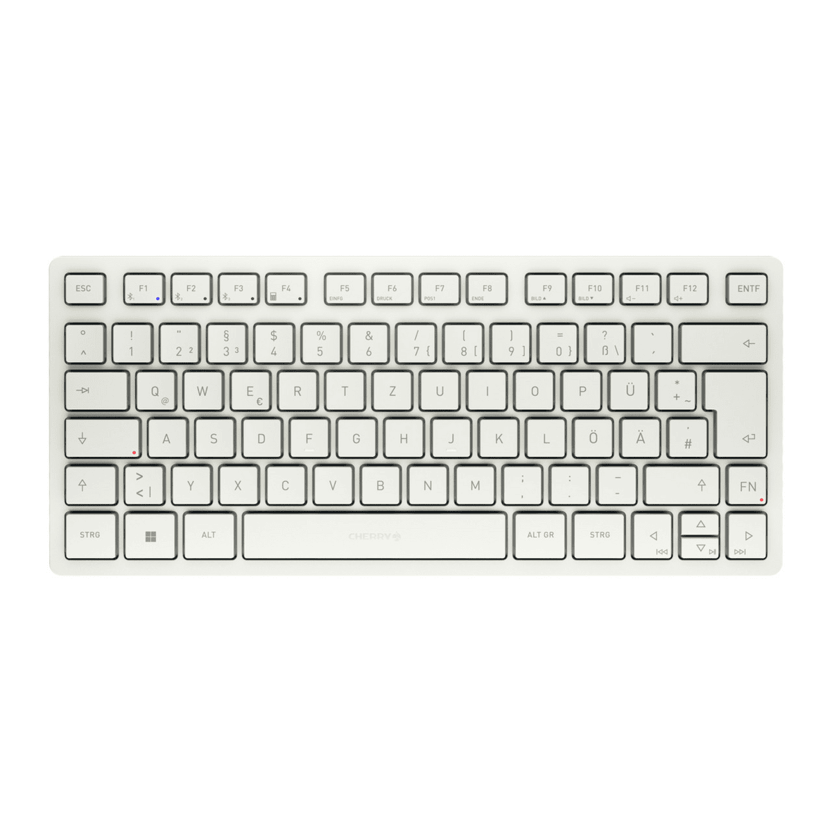 Cherry Tastatur KW 7100 Mini BT / JK-7100DE-0 Weiß