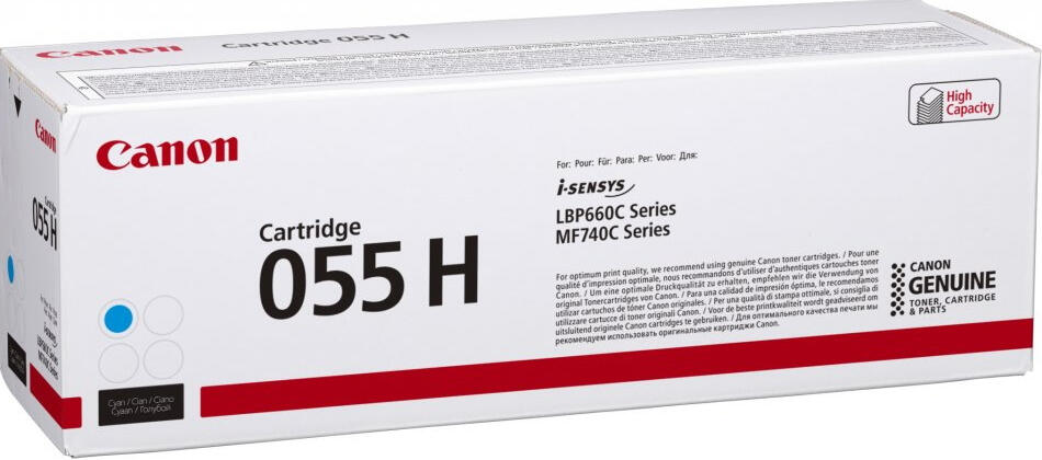 Canon Toner 055HCP / 3019C004 Cyan XL