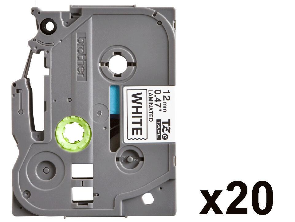 Brother Nastro colorato TZE-231CIV / TZE231CIV Nero, bianco