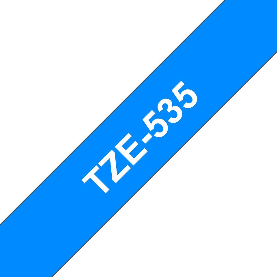 Brother Ruban encreur TZE-535 / TZE535 Blanc, bleu