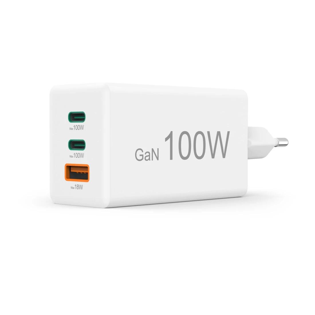 Hama Caricabatterie wireless USB-C USB-A 100W / 00201997 Bianco