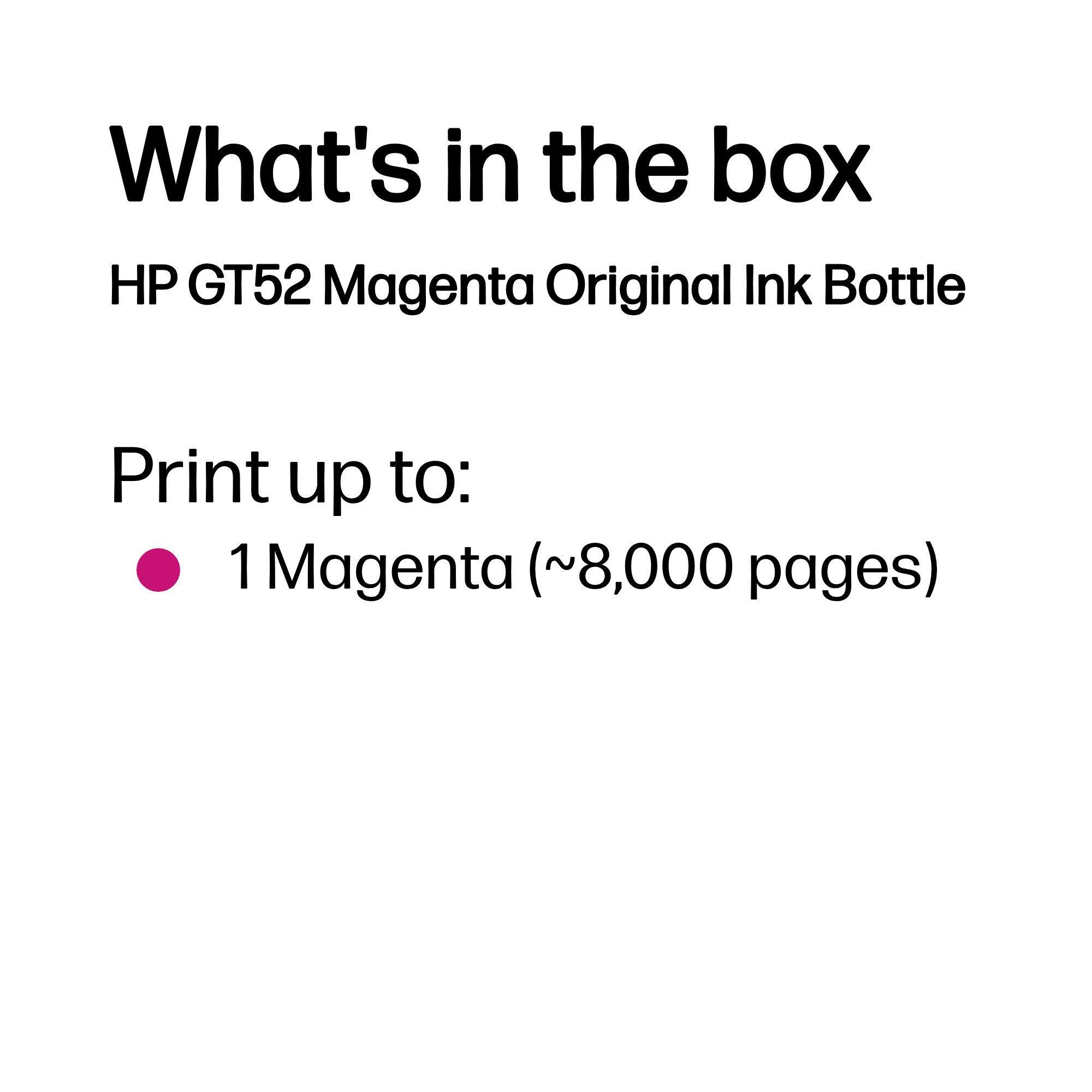HP Inchiostro GT52 / M0H55AE Magenta Standard