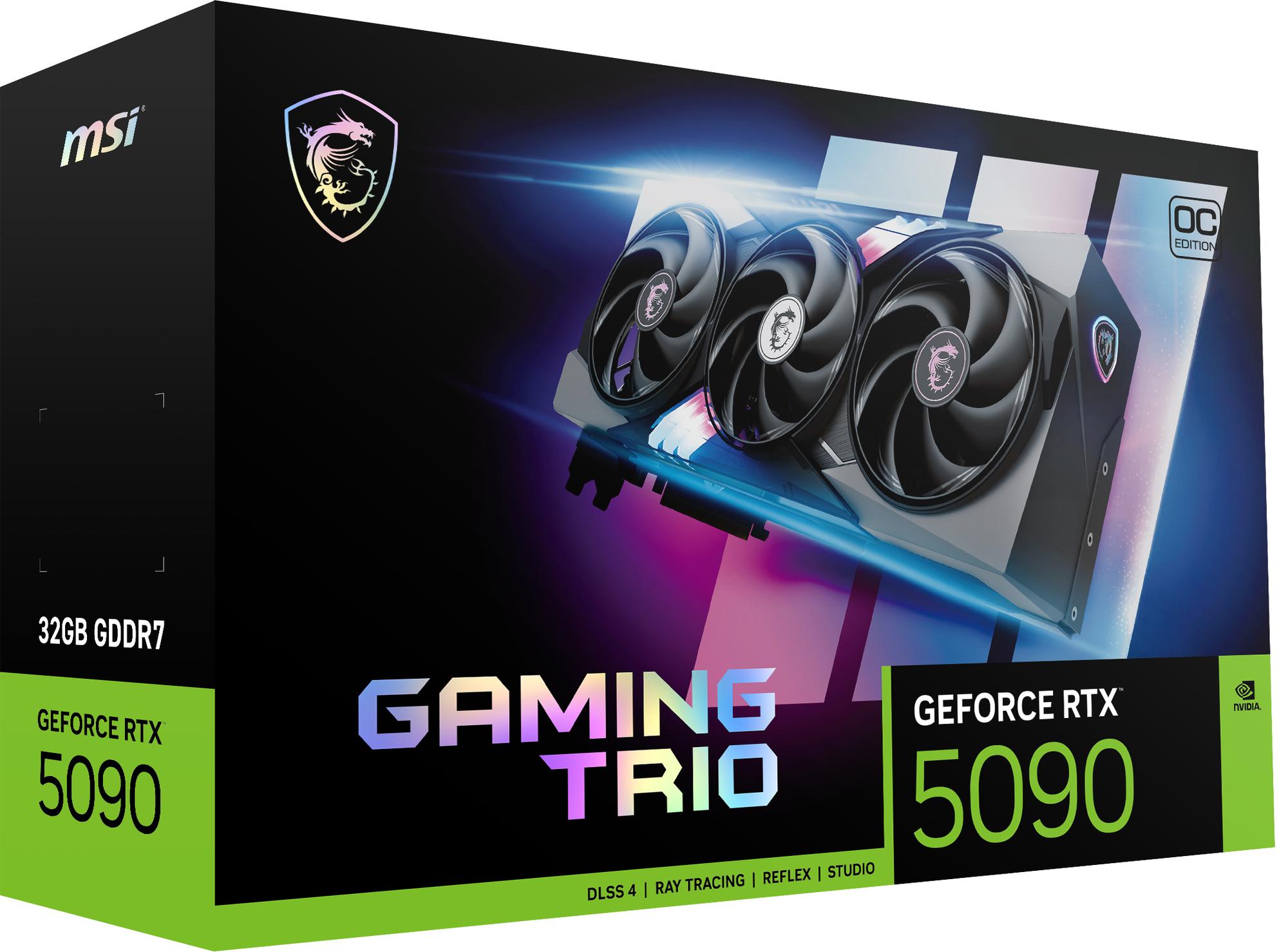 MSI Graphics card GeForce RTX 5090 32G GAMING TRIO OC / V530-014R Black