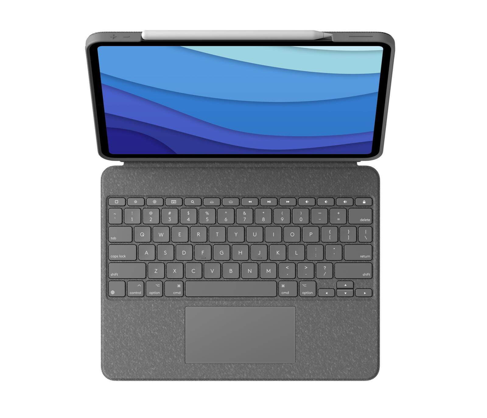 Logitech Coperchio e tastiera Combo Touch iPad Pro / 920-010208 Grigio