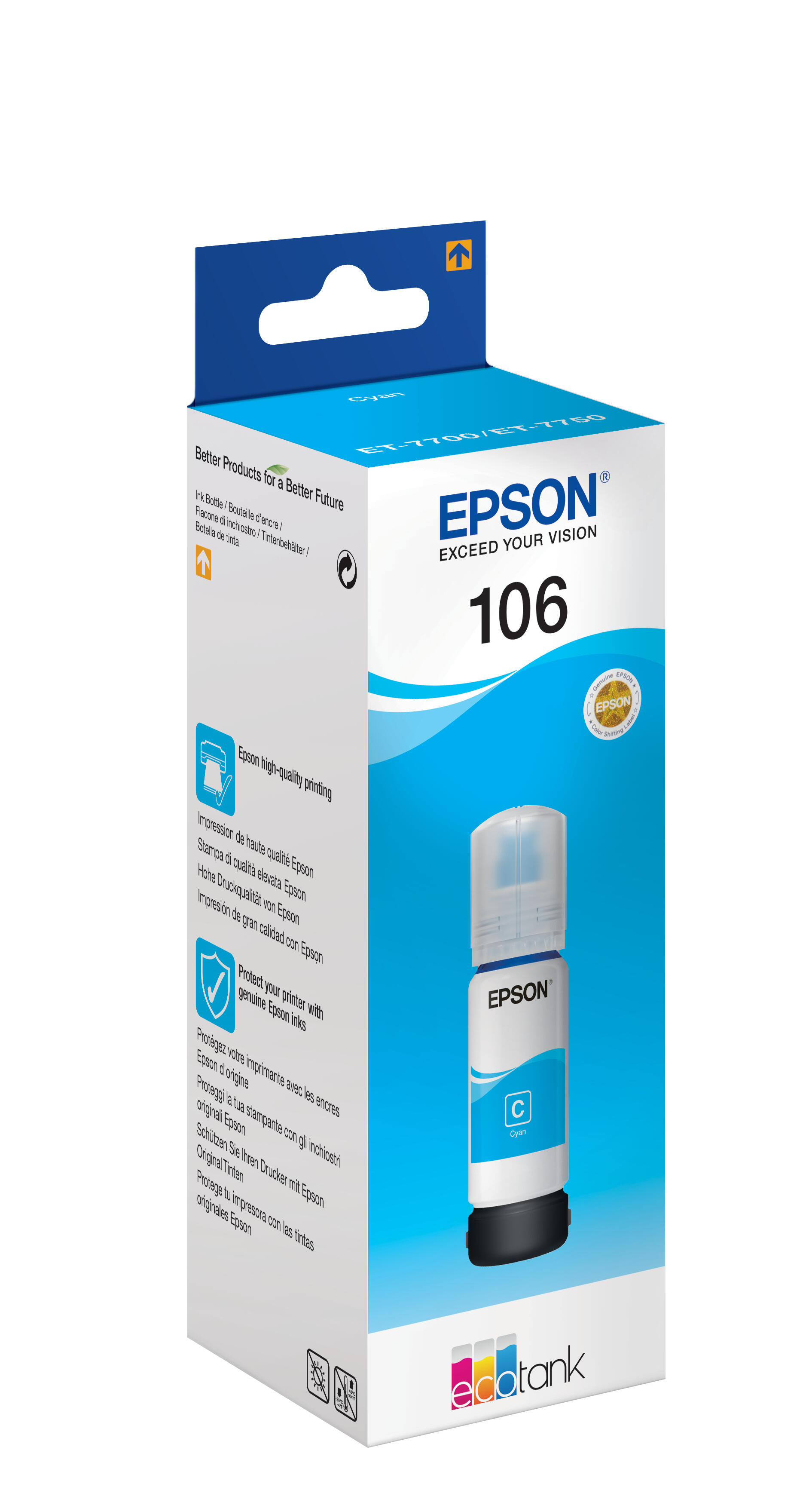 Epson Encre 106 / C13T00R240 Cyan