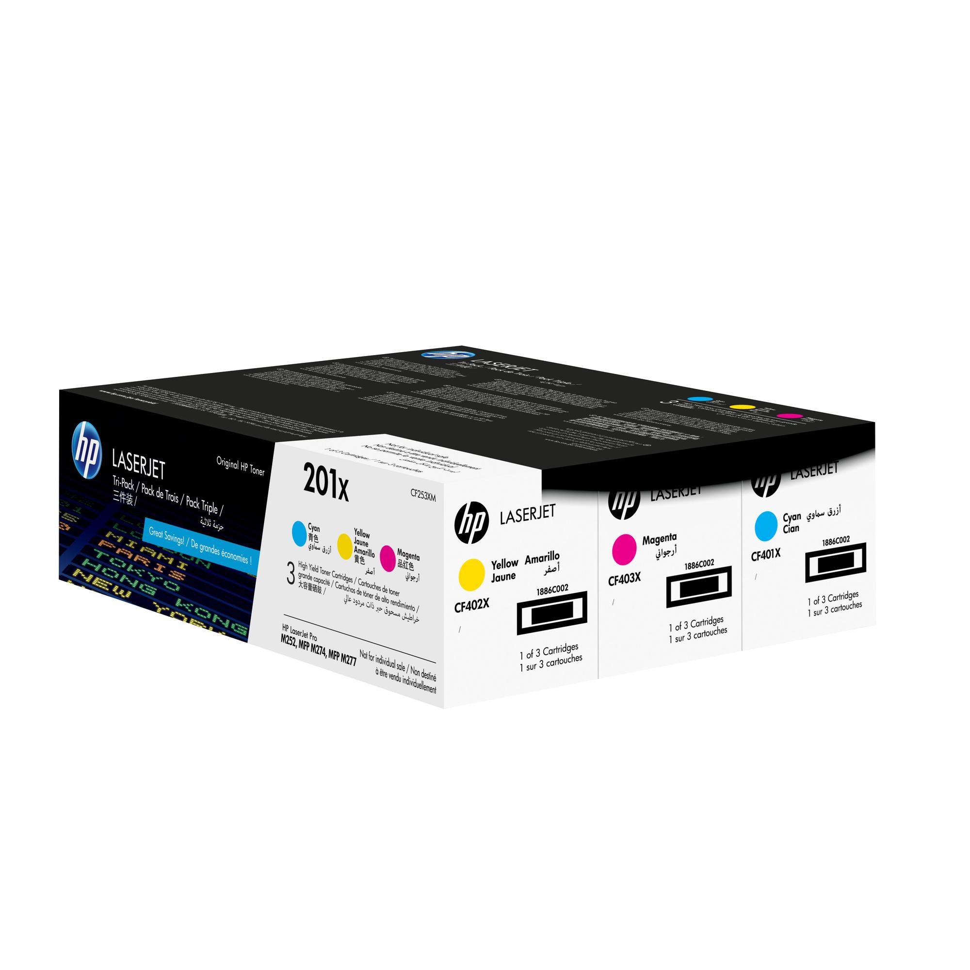 HP Toner 201X / CF253XM C,M,Y Multipack