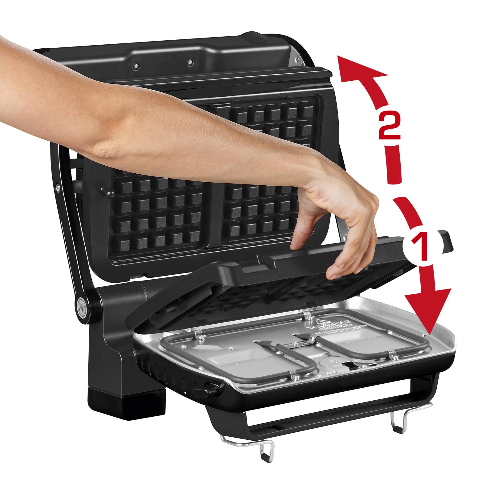 Tefal elektrischer Grill OptiGrill+ / GC716D12 Schwarz, Metallisch