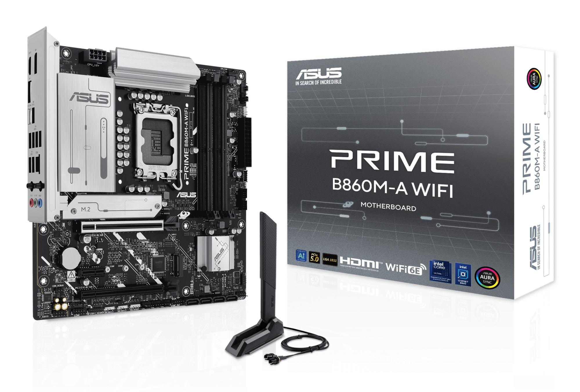 ASUS Carte mère PRIME B860M-A WIFI / 90MB1JY0-M0EAY0 Noir
