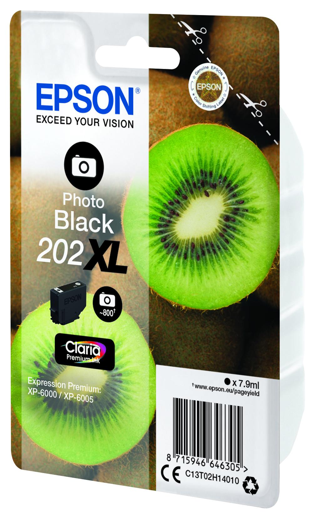 Epson Tinte 202XL / C13T02H14010 Foto Schwarz XL