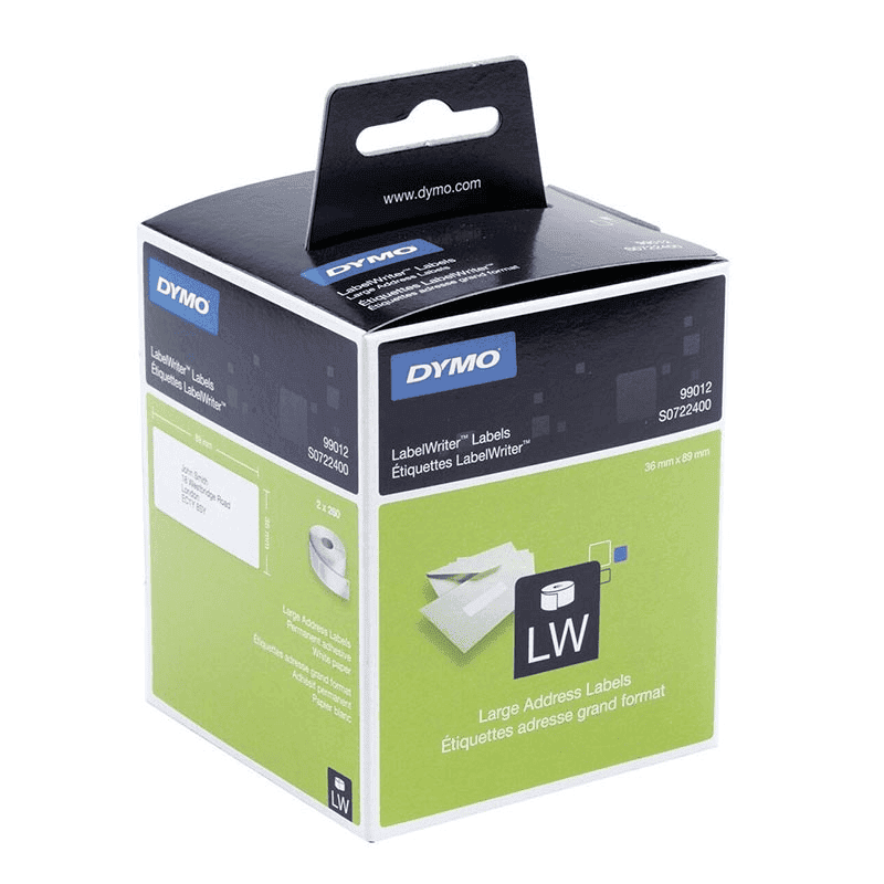 Dymo Label 99012 / S0722400 White Double pack Dymo Label 99012 / S0722400 White Double pack