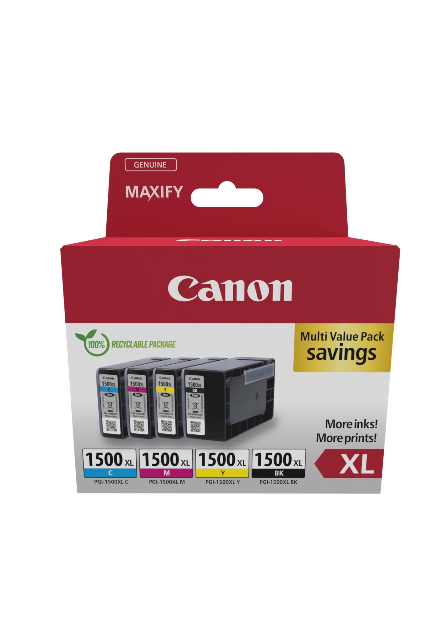 Canon Ink PGI-1500XL / 9182B010 BK,C,M,Y XL