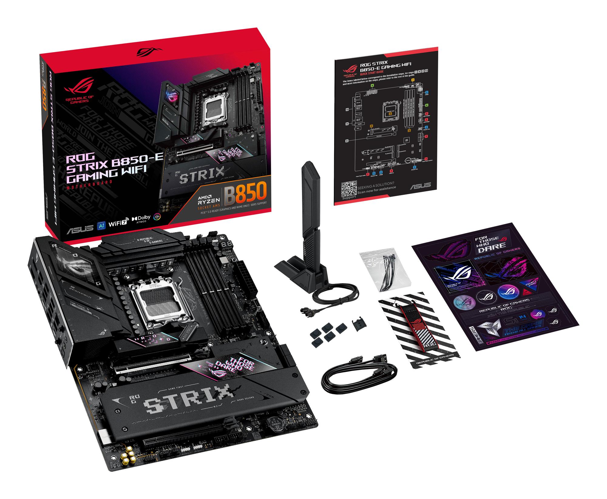 ASUS Mainboard ROG Strix B850-E Gaming WIFI / 90MB1J60-M0EAY0 Black