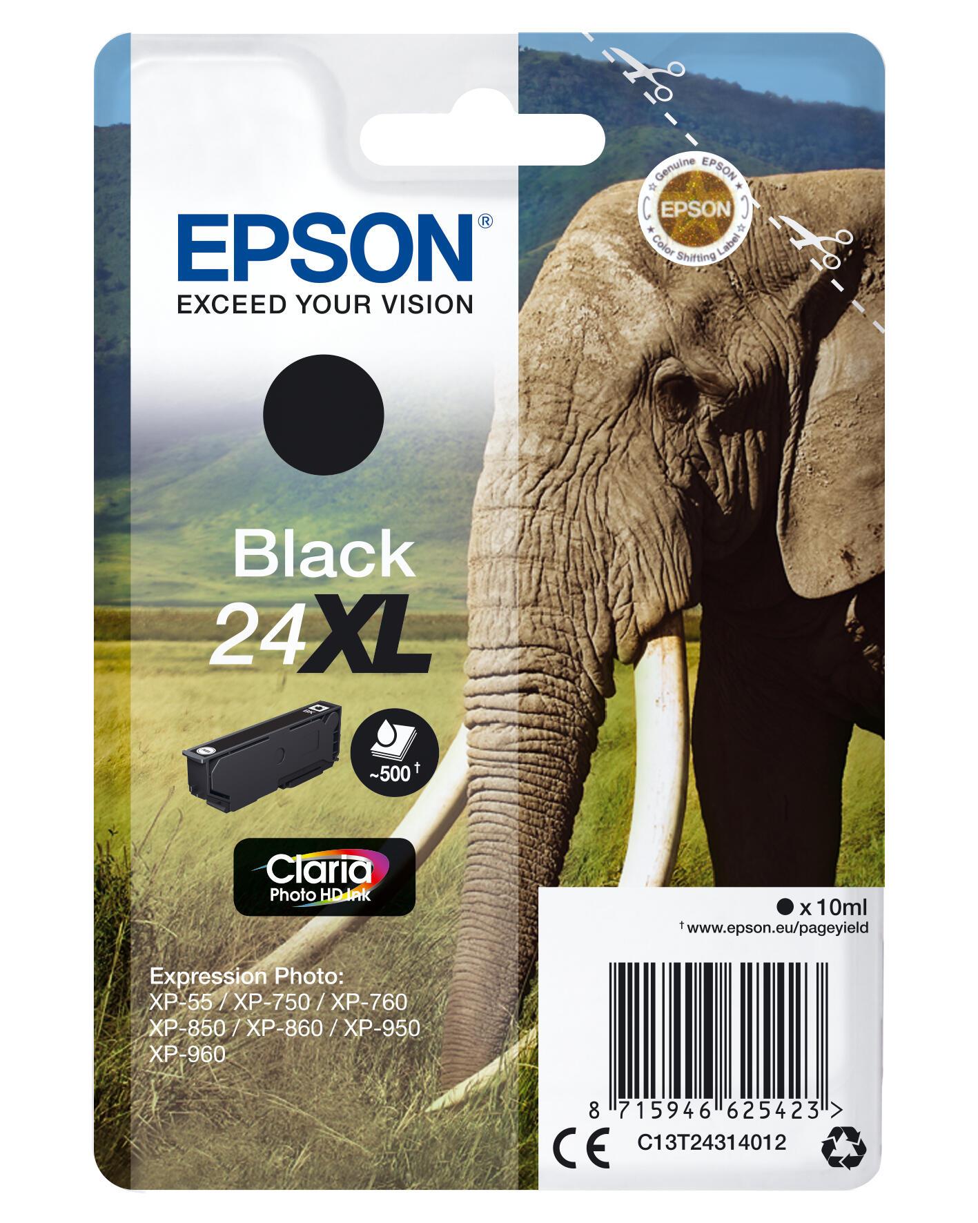 Epson Tinta 24XL / C13T24314012 Negro XL