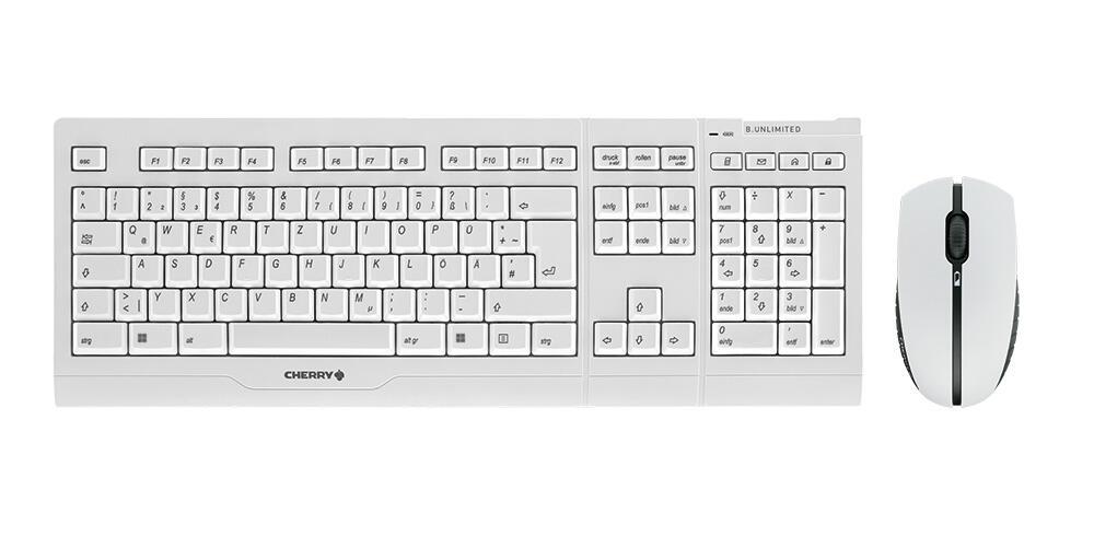 CHERRY Maus- und Tastatur-Set JD0410S / JD-0410DE-0 Grau