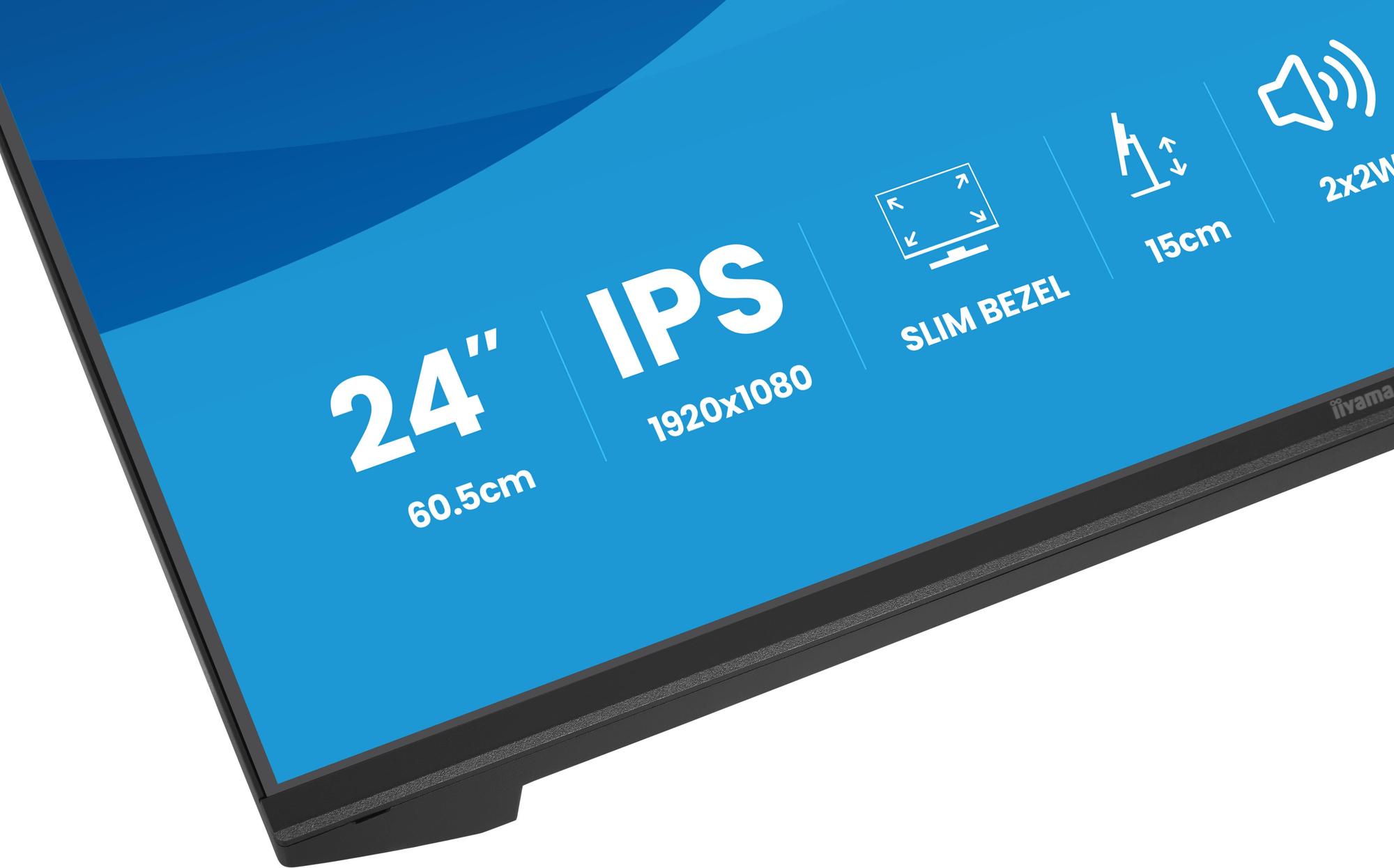 iiyama Moniteur ProLite XB2491HS / XB2491HS-B1 Noir 60,5 cm (23.8")