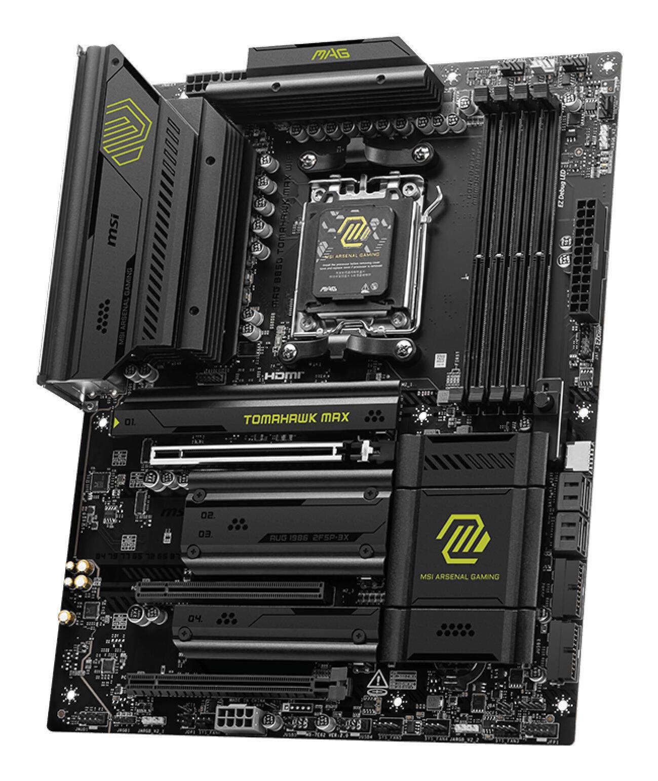 MSI Mainboard MAG B850 TOMAHAWK MAX WIFI / 7E62-002R White