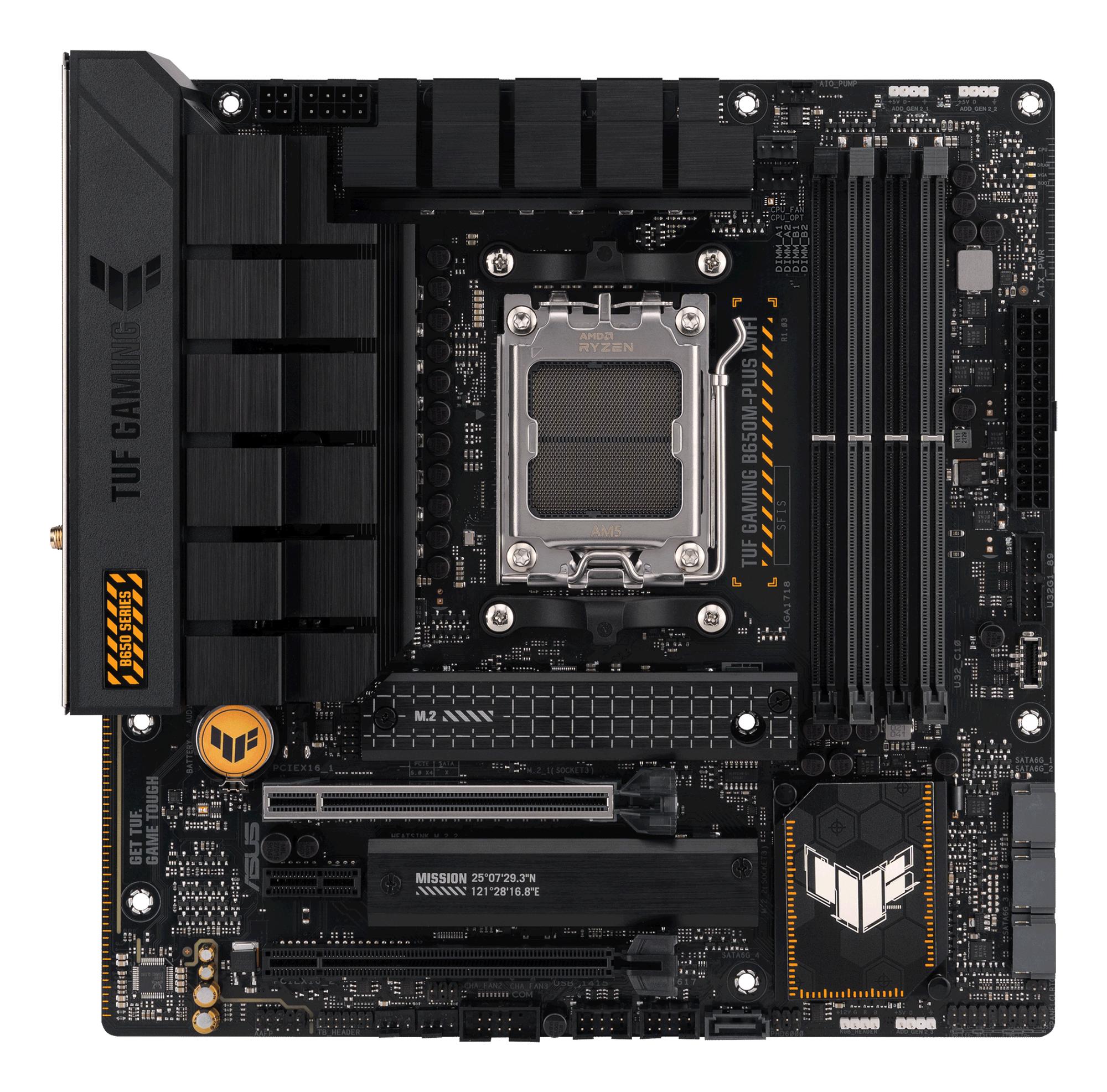ASUS Placa base TUF GAMING B650M-PLUS WIFI / 90MB1BF0-M0EAY0 Negro