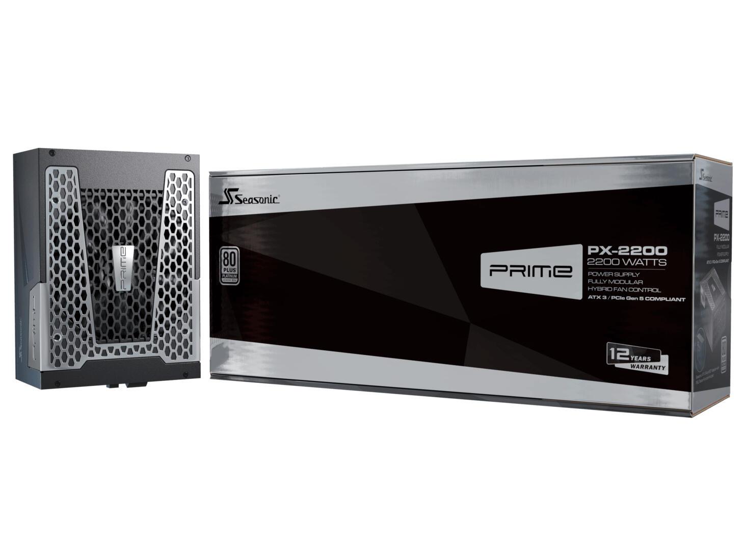 Seasonic Alimentatore per PC Prime PX-2200 ATX 3.1 / PRIME-PX-2200-ATX30 Nero
