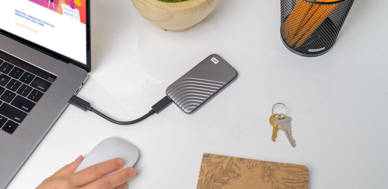 Western Digital SSD esterno My Passport 4TB / WDBAGF0040BGY-WESN Grigio