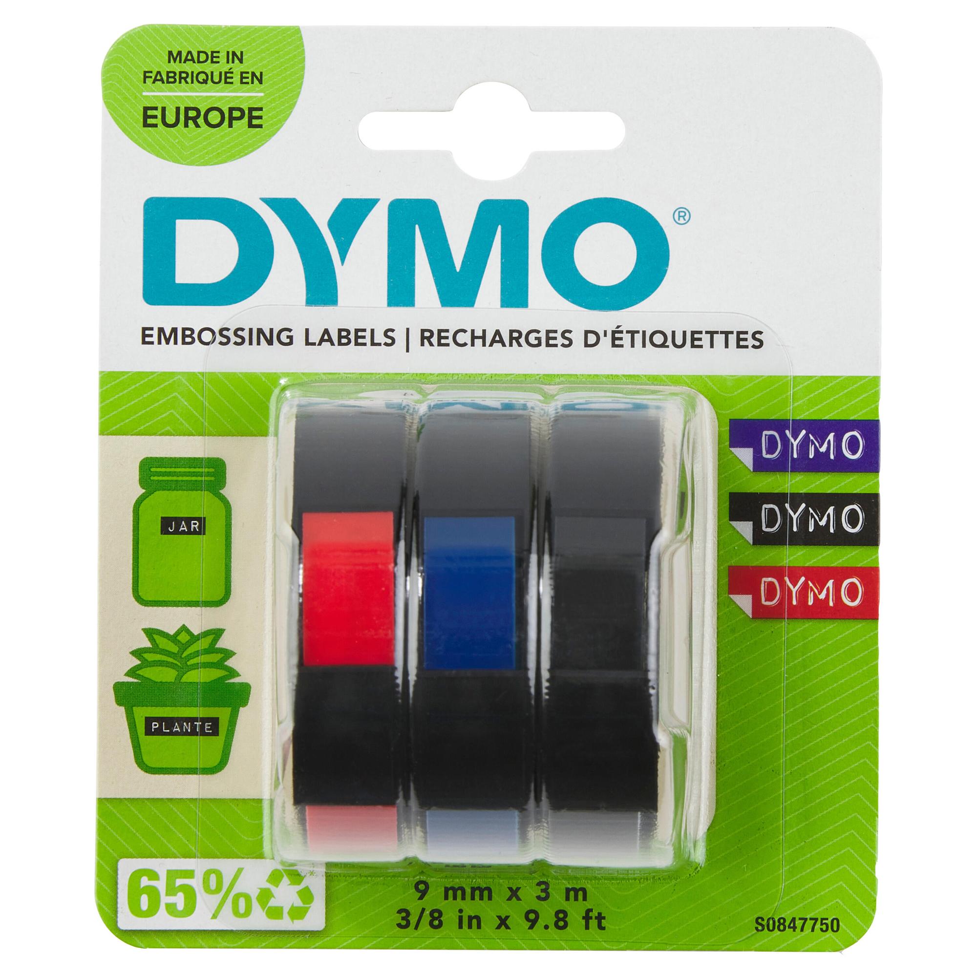DYMO Nastro colorato S0847750 Nero, rosso Multipack