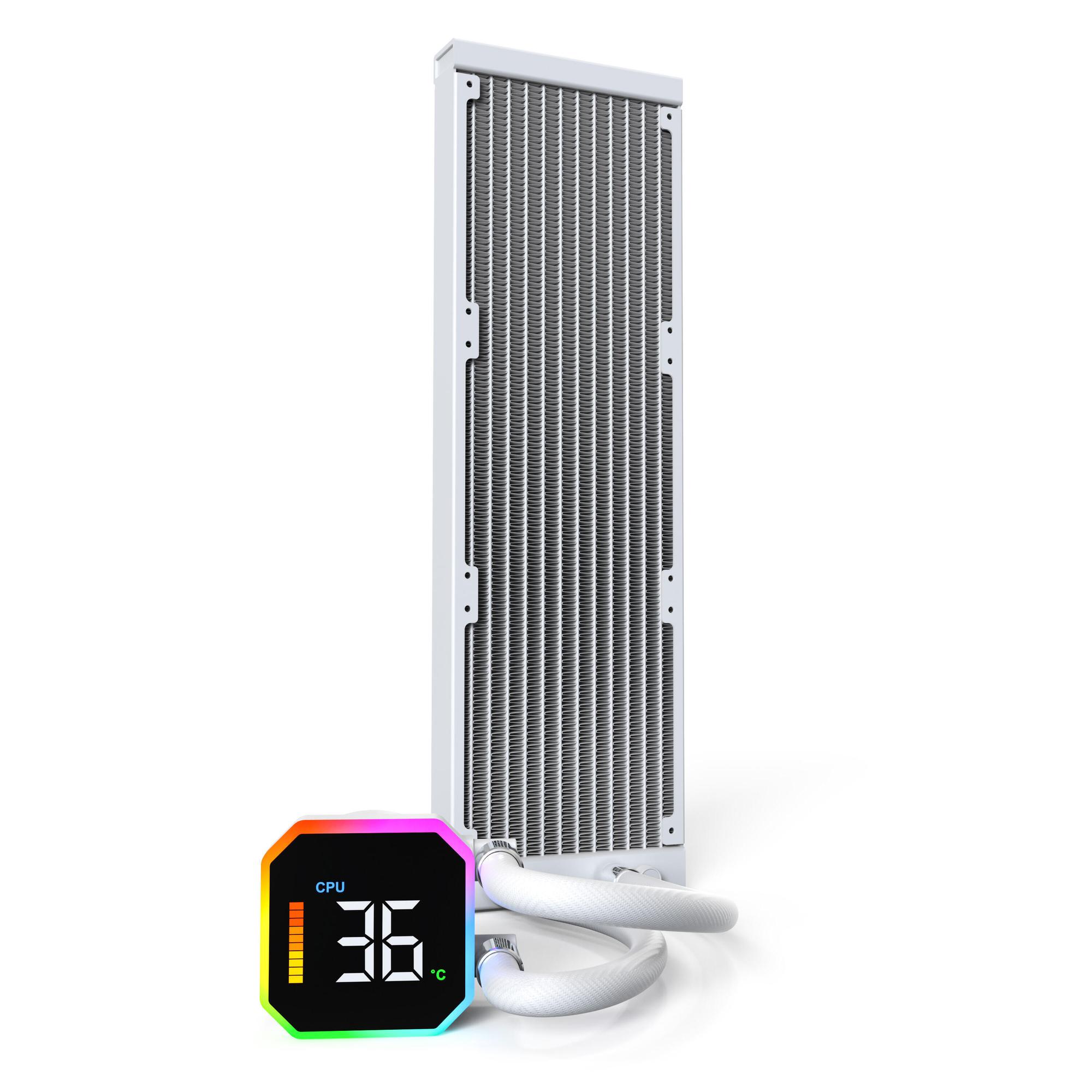 Montech Raffreddamento ad acqua HyperFlow Digital 360 / HYPERFLOW DIGITAL 360 (W) Bianco XL