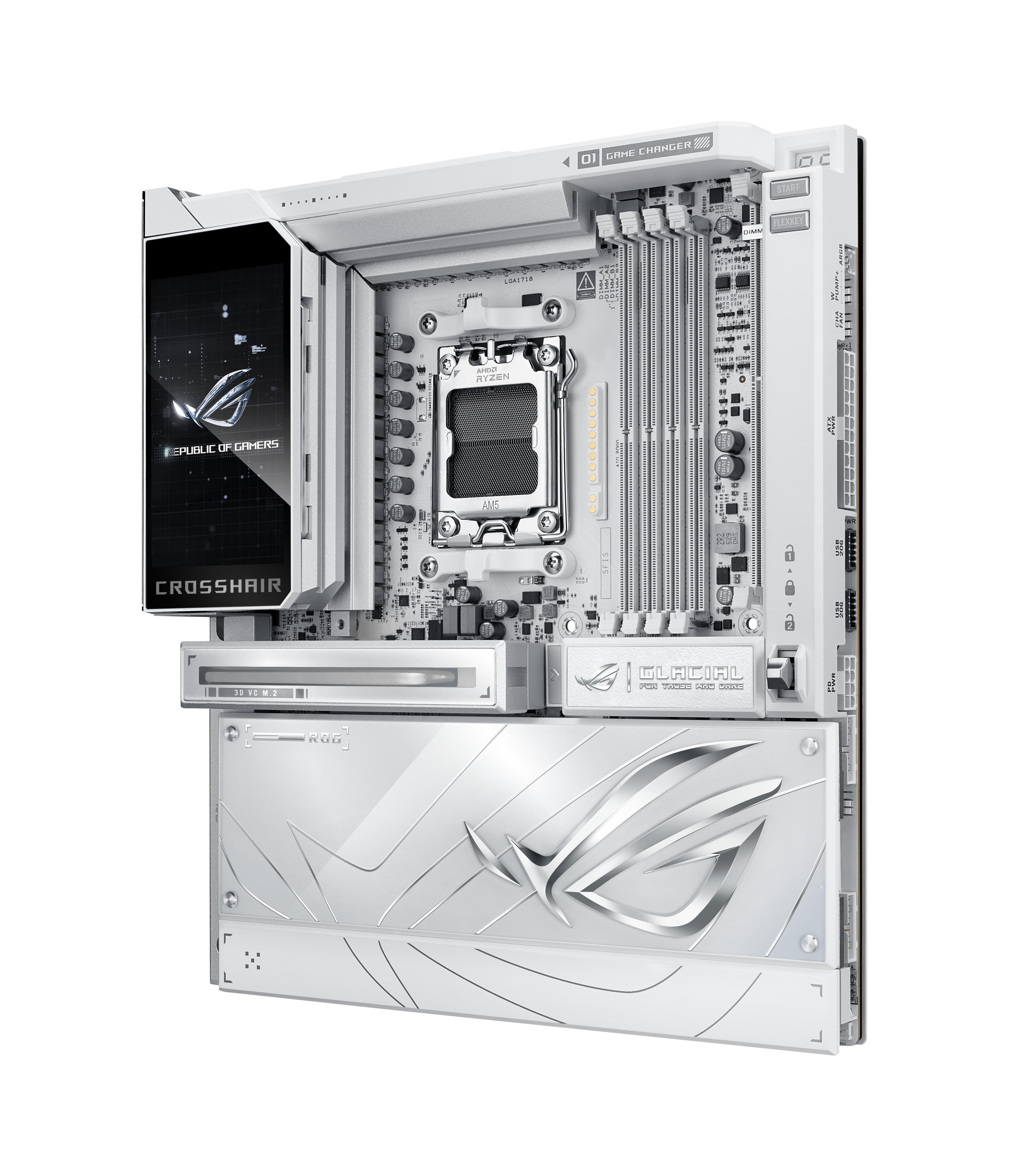 ASUS Scheda madre ROG CROSSHAIR X870E GLACIAL E-ATX / 90MB1NQ0-M0EAY0 Bianco