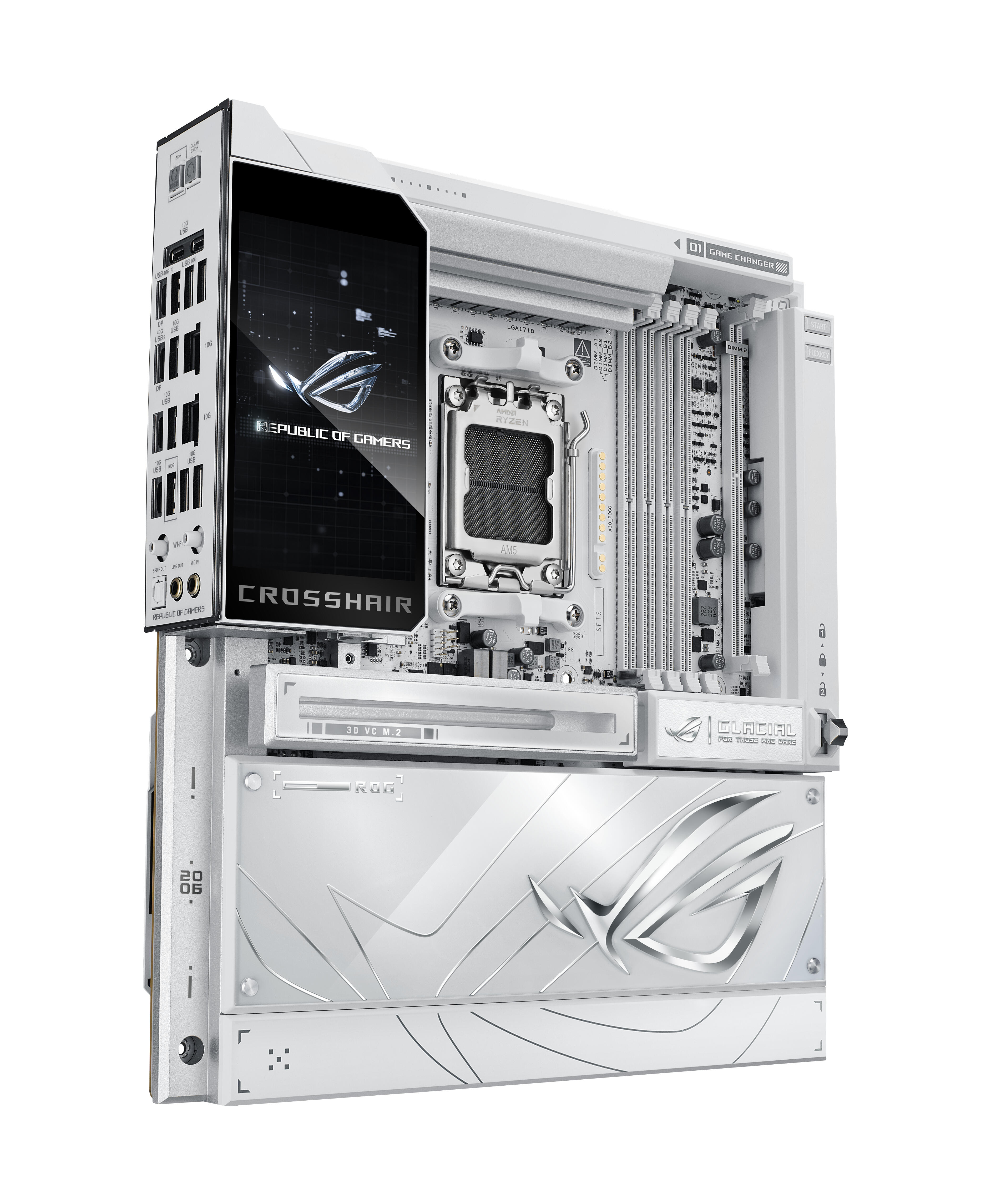 ASUS Scheda madre ROG CROSSHAIR X870E GLACIAL E-ATX / 90MB1NQ0-M0EAY0 Bianco