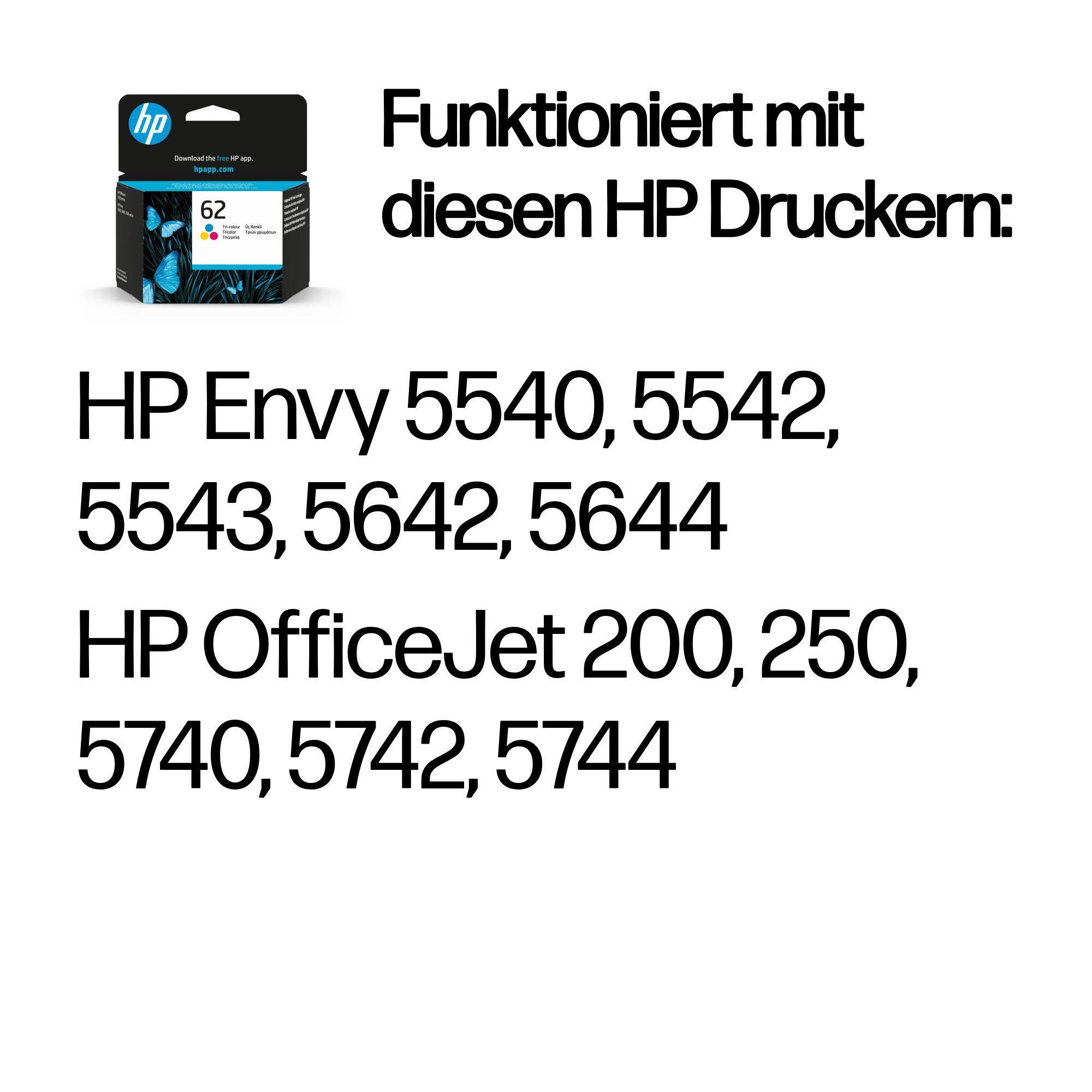 HP Tinta 62 / C2P06AE C,M,Y Standard