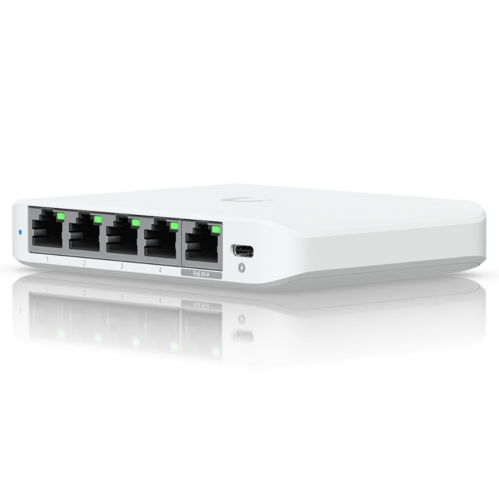 Ubiquiti Switch Ubiquiti USW-Flex Mini 2.5G-8-PoE / USW-Flex Mini 2.5G-8-PoE Blanc