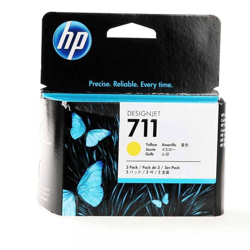 HP Encre 711 / CZ136A Jaune