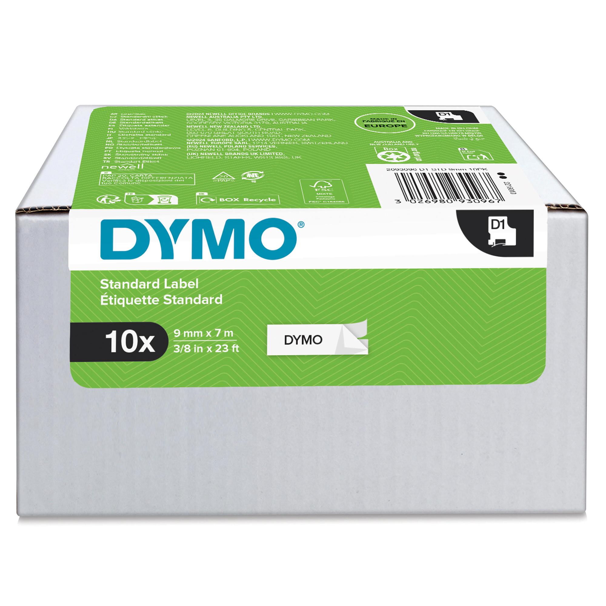 DYMO Étiquette 2093096 Noir, blanc