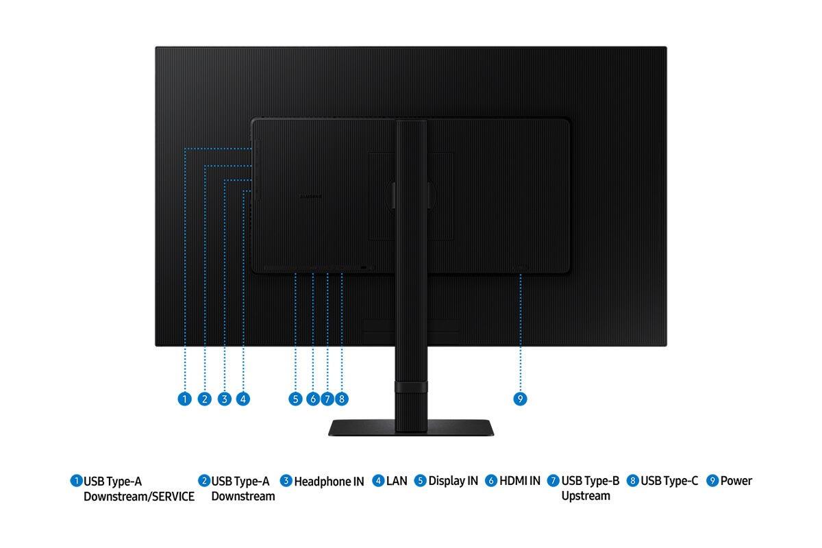 Samsung Monitor ViewFinity LS32D800UAU / LS32D800UAUXEN Negro 81,3 cm (32")