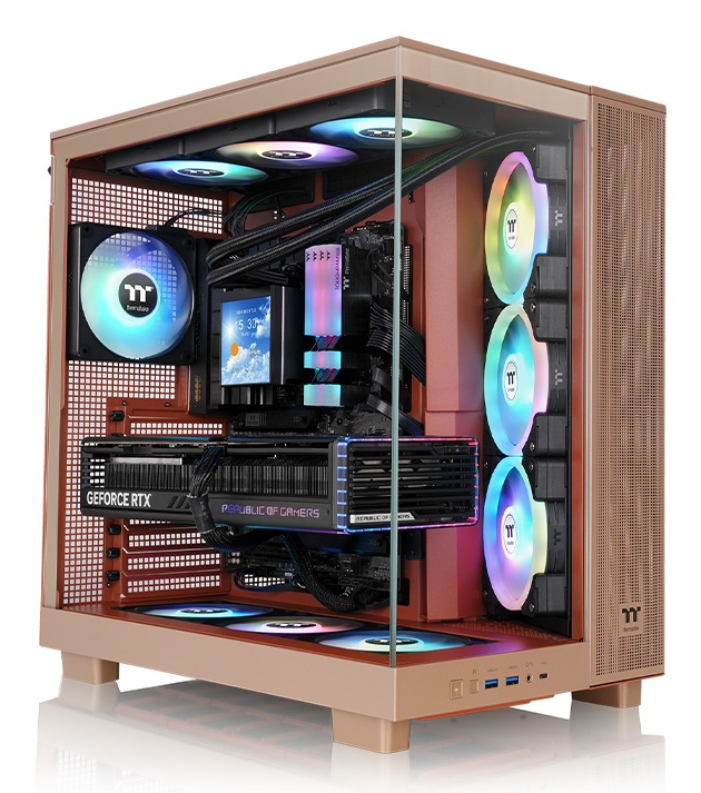 Thermaltake Carcasa de PC View 380 XL TG ARGB Gravel Sand / CA-11E-00MGWN-00 Arena