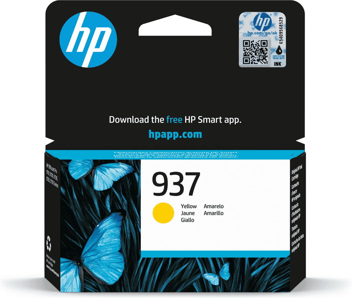 HP Ink 937 / 4S6W4NE Yellow
