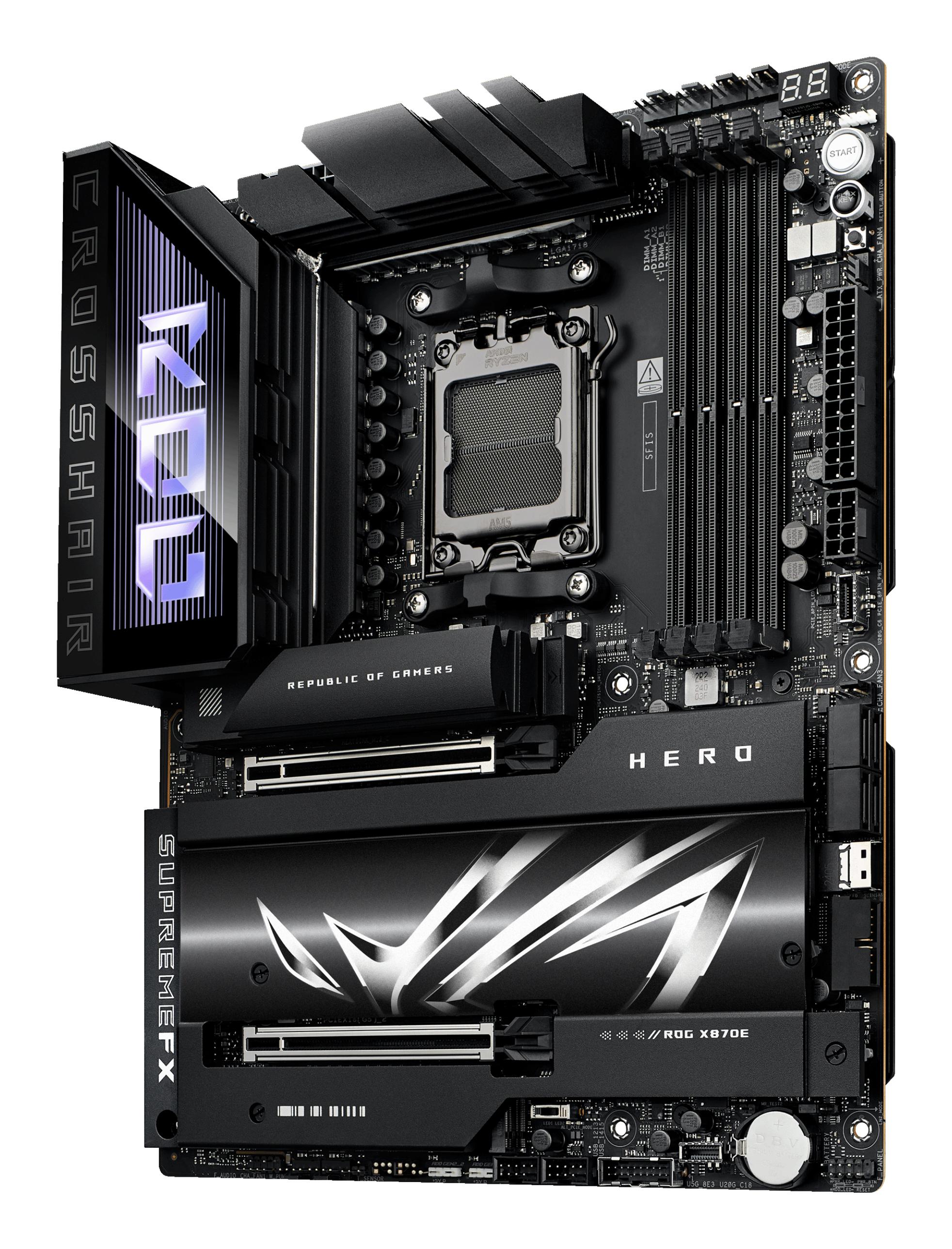 ASUS Carte mère ROG Crosshair X870E Hero / 90MB1IE0-M0EAY0 Noir