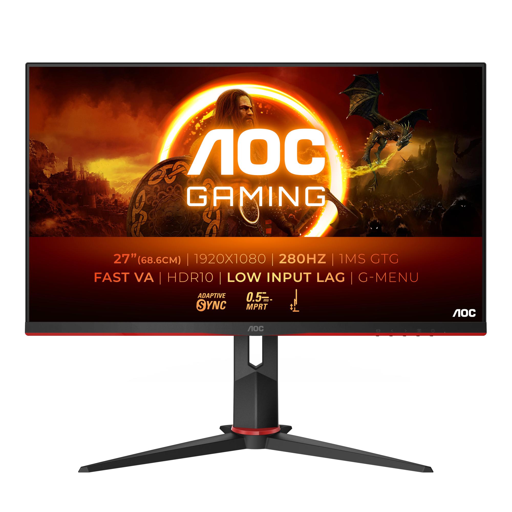 AOC Monitor 27G2ZN3/BK / 27G2ZN3/BK Negro, rojo 68,6 cm (27")